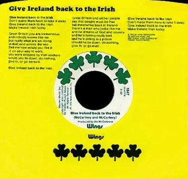 Give Ireland Back to the Irish record sleeve