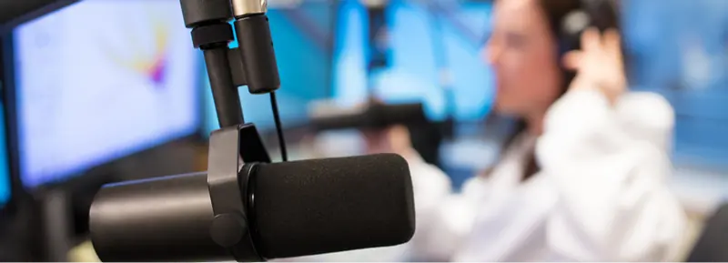 The Daily Focus Gospel Radio home studio microphone